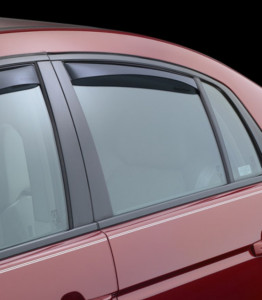 Acura TL 2004-2008 - Дефлекторы окон (ветровики), задние, темные. (WeatherTech) фото, цена