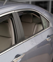Acura TSX 2009-2014 - Дефлекторы окон (ветровики), задние, темные. (WeatherTech) фото, цена
