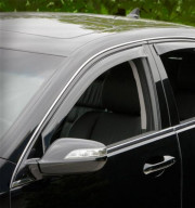 Acura RL 2005-2010 - Дефлекторы окон (ветровики), передние, светлые. (WeatherTech)                              фото, цена