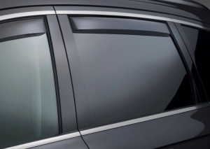 Audi A4 2009-2014 - (Avant) Дефлекторы окон (ветровики), задние, темные. (WeatherTech) фото, цена