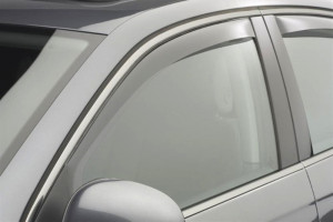 Audi A8 2011-2014 - Дефлекторы окон (ветровики), передние, светлые. (WeatherTech) фото, цена