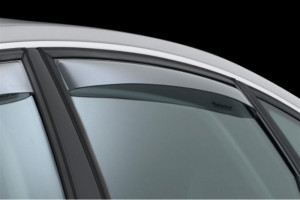 Audi A8 2011-2014 - Дефлекторы окон (ветровики), задние, светлые. (WeatherTech) фото, цена