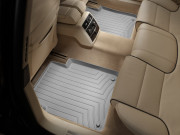 Audi A8 2002-2009 - Коврики резиновые с бортиком, задние, серые. (WeatherTech) Long фото, цена