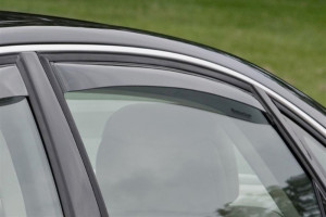 Audi A8 2004-2010 - (Long) Дефлекторы окон (ветровики), задние, светлые. (WeatherTech) фото, цена