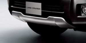 Toyota Land Cruiser 2012-2014 - Защита переднего бампера, серебристая, пластик. (Toyota) фото, цена