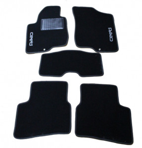Kia Ceed 2007-2014 - Коврики тканевые, черные, комплект 4 штуки. (CIAK)  фото, цена
