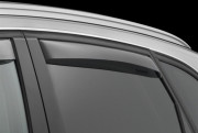 Audi Q5 2009-2017 - Дефлекторы окон (ветровики), задние, темные. (WeatherTech)               фото, цена