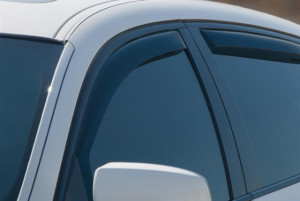 BMW X6 2008-2014 - Дефлекторы окон (ветровики), передние, темные. (WeatherTech) фото, цена