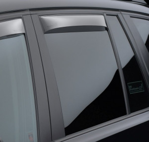 BMW X3 2011-2014 - Дефлекторы окон (ветровики), задние, светлые. (WeatherTech) фото, цена
