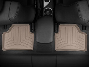 BMW X1 2013-2015 - Коврики резиновые с бортиком, задние, бежевые. (WeatherTech) фото, цена