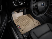 BMW 5 2011-2016 - Коврики резиновые с бортиком, передние, бежевые. (WeatherTech) (2WD)  фото, цена