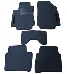 Nissan Tiida 2004-2014 - Коврики тканевые, серые, комплект 4 штуки. (Украина)  фото, цена