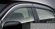 Toyota Camry 2006-2011 - Дефлекторы окон с хромированным молдингом, дымчатые, к-т 4 шт.(TOYOTA) фото, цена