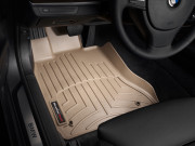 BMW 7 2009-2014 - Коврики резиновые с бортиком, передние, бежевые. (WeatherTech) фото, цена