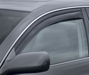 Buick Enclave 2008-2014 - Дефлекторы окон (ветровики), передние, темные. (WeatherTech) фото, цена
