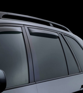 Buick Enclave 2008-2014 - Дефлекторы окон (ветровики), задние, темные. (WeatherTech) фото, цена
