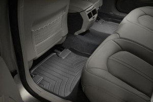 Cadillac CTS 2008-2024 - Коврики резиновые с бортиком, задние, черные. (WeatherTech) фото, цена