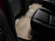 Cadillac Escalade 2007-2014 - Коврики резиновые с бортиком, задние, бежевые. (WeatherTech) фото, цена