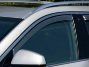 Cadillac SRX 2010-2014 - Дефлекторы окон (ветровики), передние, светлые. (WeatherTech) фото, цена