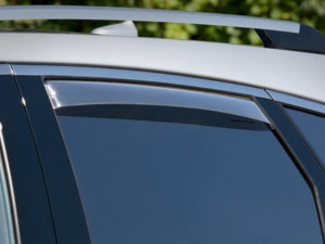 Cadillac SRX 2010-2014 - Дефлекторы окон (ветровики), задние, светлые. (WeatherTech) фото, цена