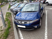 Honda Civic 2006-2012 - (h/b) - Дефлектор капота, темный, с надписью, EGR фото, цена