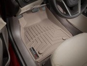 Chevrolet Malibu 2013-2024 - Коврики резиновые с бортиком, передние, бежевые. (WeatherTech) фото, цена