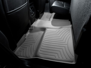 Chevrolet Silverado 2008-2024 - Коврики резиновые с бортиком, задние, серые. (WeatherTech) фото, цена