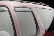 Chevrolet Silverado 2008-2014 - Дефлекторы окон (ветровики), задние, светлые. (WeatherTech) фото, цена