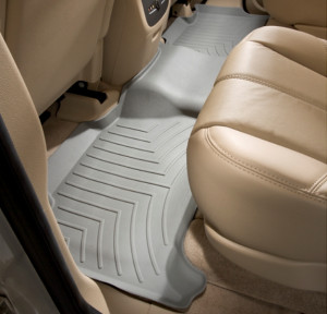Chevrolet Suburban 2011-2024 - Коврики резиновые с бортиком, задние, серые. (WeatherTech) фото, цена
