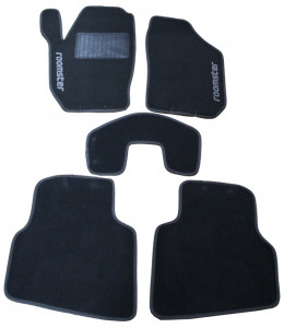 Skoda Roomster 2006-2014 - Коврики тканевые, серые, комплект 4 штуки. (CIAK)  фото, цена