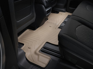 Chevrolet Traverse 2009-2015 - Коврики резиновые с бортиком, задние, бежевые. (WeatherTech) фото, цена