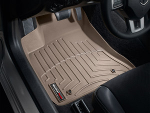 Chrysler 300C 2011-2014 - Коврики резиновые с бортиком, передние, бежевые. (WeatherTech) фото, цена
