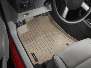 Chrysler 300C 2005-2010 - Коврики резиновые с бортиком, передние, бежевые. (WeatherTech) фото, цена