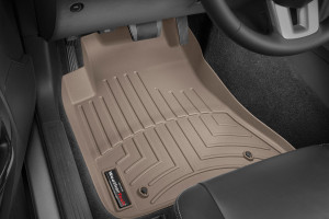 Dodge Challenger 2011-2024 - Коврики резиновые с бортиком, передние, бежевые. (WeatherTech) фото, цена