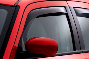 Dodge Charger 2011-2014 - Дефлекторы окон (ветровики), передние, темные. (WeatherTech)                                фото, цена