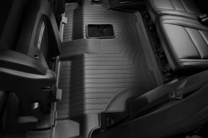 Dodge Durango 2012-2024 - Коврики резиновые с бортиком, задние, 3 ряд сидений, черные. (Weathertech) фото, цена