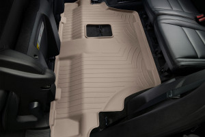 Dodge Durango 2011-2024 - Коврики резиновые с бортиком, задние, 3 ряд сидений, бежевые. (Weathertech) фото, цена
