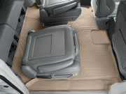 Dodge Grand Caravan 2011-2024 - Коврики резиновые с бортиком, задние, бежевые. (WeatherTech) фото, цена