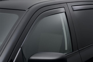 Dodge Ram 2010-2014 - Дефлекторы окон (ветровики), передние, темные. (WeatherTech)                             фото, цена