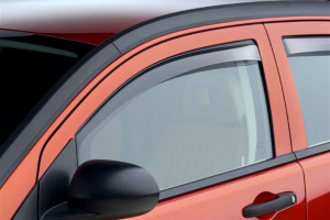 Dodge Caliber 2007-2012 - Дефлекторы окон (ветровики), передние, светлые. (WeatherTech) фото, цена