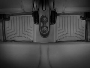 Fiat 500 2007-2024 - Коврики резиновые с бортиком, задние, черные. (WeatherTech) фото, цена