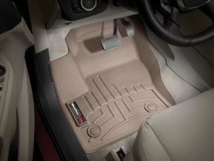 Ford C Max 2013-2018 - Коврики резиновые с бортиком, передние, бежевые. (WeatherTech) фото, цена