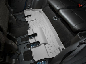 Ford Explorer 2006-2024 - Коврики резиновые с бортиком, задние, 3 ряд сидений, серые. (Weathertech) фото, цена