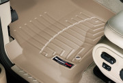 Ford F150 2004-2024 - Коврики резиновые с бортиком, передние, бежевые. (WeatherTech) фото, цена