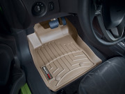 Ford Fiesta 2013-2019 - Коврики резиновые с бортиком, передние, бежевые. (WeatherTech) фото, цена
