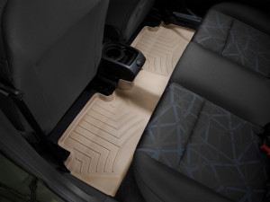 Ford Fiesta 2013-2019 - Коврики резиновые с бортиком, задние, бежевые. (WeatherTech) фото, цена