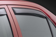 Ford Fiesta 2008-2014 - Дефлекторы окон (ветровики), задние, темные. (WeatherTech) фото, цена