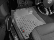 Ford Mustang 2012-2024 - Коврики резиновые с бортиком, передние, серые. (WeatherTech) фото, цена