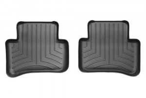 Mercedes-Benz C 2001-2007 - Коврики резиновые с бортиком, задние, черные. (WeatherTech) фото, цена