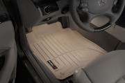 Mercedes-Benz CLS 2006-2010 - Коврики резиновые с бортиком, передние, бежевые. (WeatherTech) фото, цена